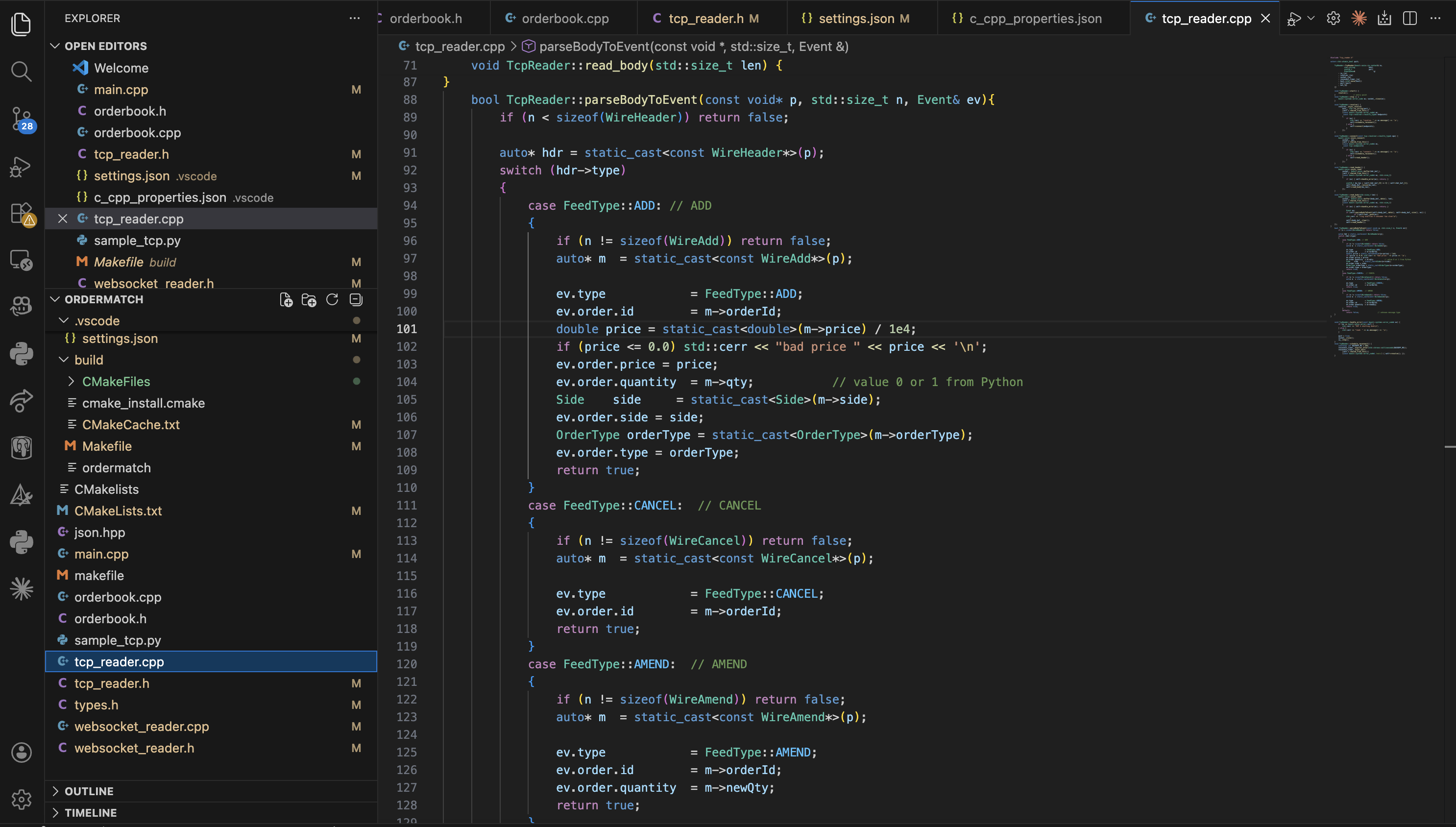 Low-Latency Order Book project cover image